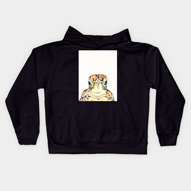 Turtle friend Kids Hoodie by The Painted Katie 